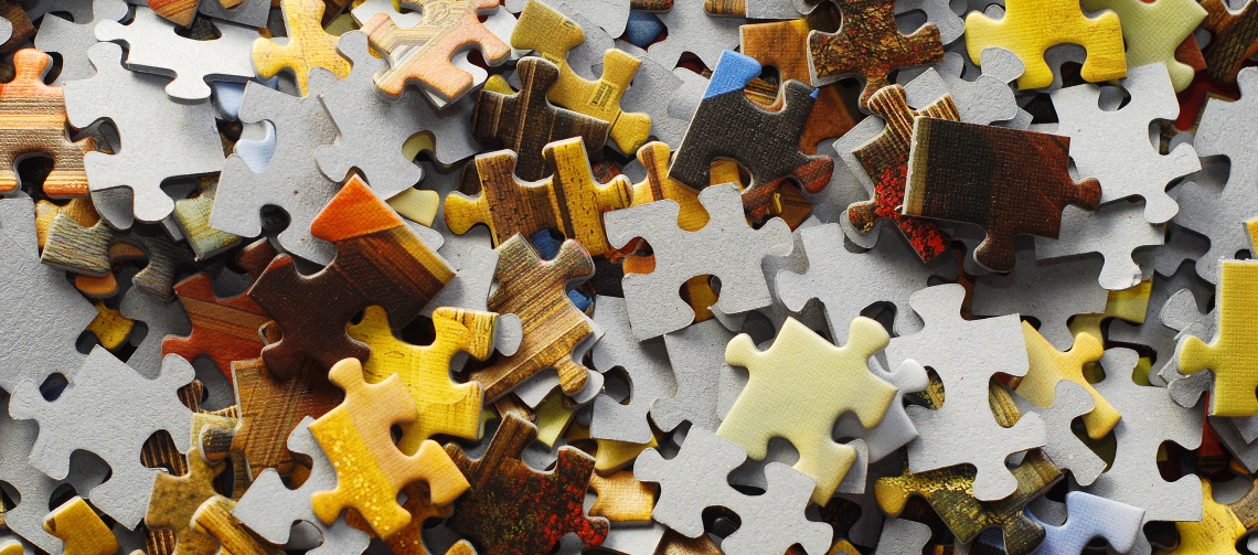 Image of jigsaw puzzle pieces.