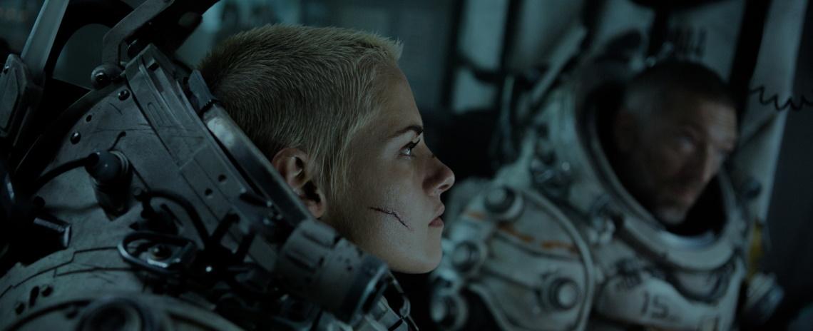 Drilling engineer Norah (Kristen Stewart) dons an advanced deep-sea diving suit.