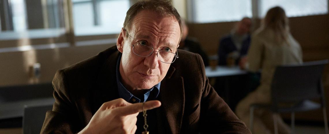 David Thewlis is a public health inspector embroiled in a family mystery in Atom Egoyan's 'Guest of Honour'.