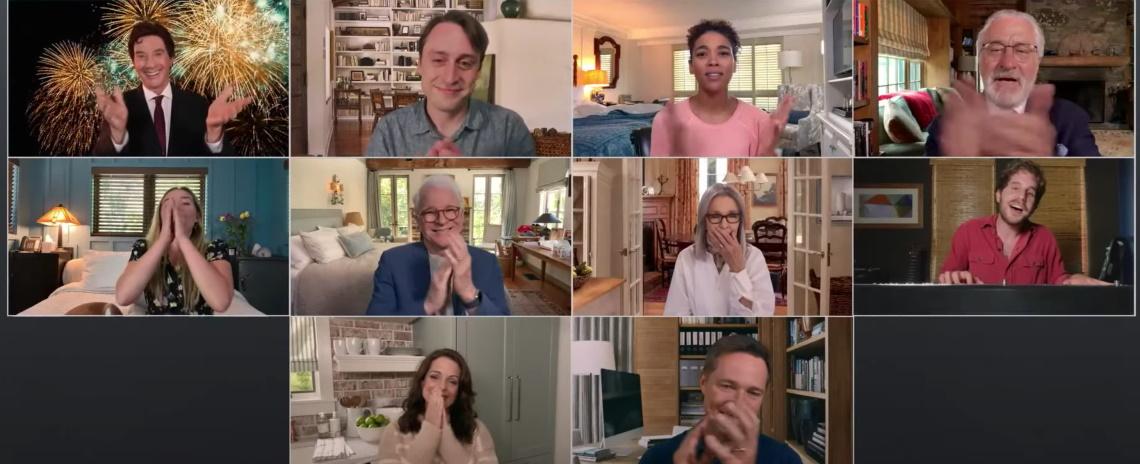 The cast of 'Father of the Bride' and 'Father of the Bride Part II' reunites for a online charity short.